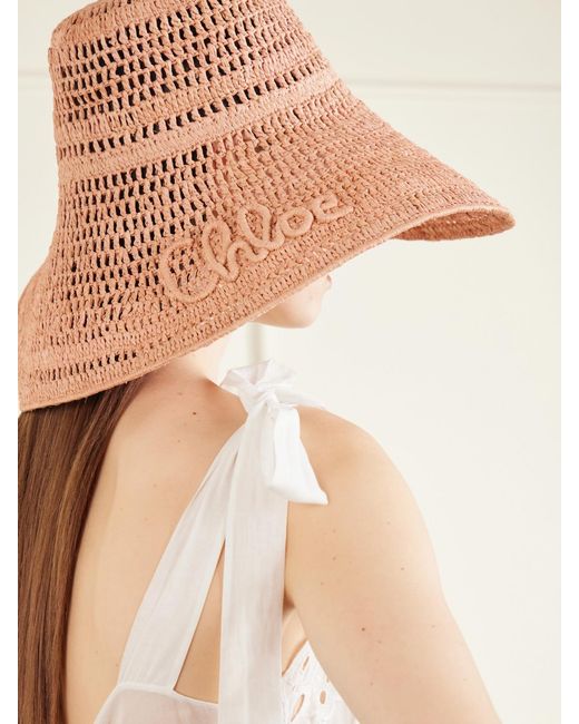 Chloé Natural Raffia Hat