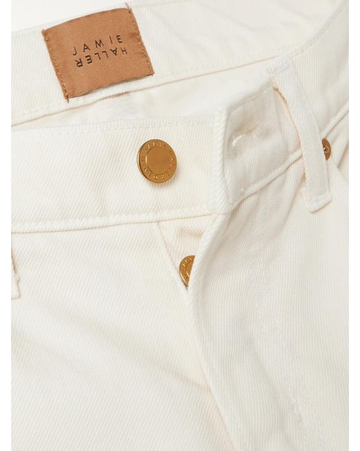Jamie Haller White The Low Low-Rise Slim-Fit Jeans