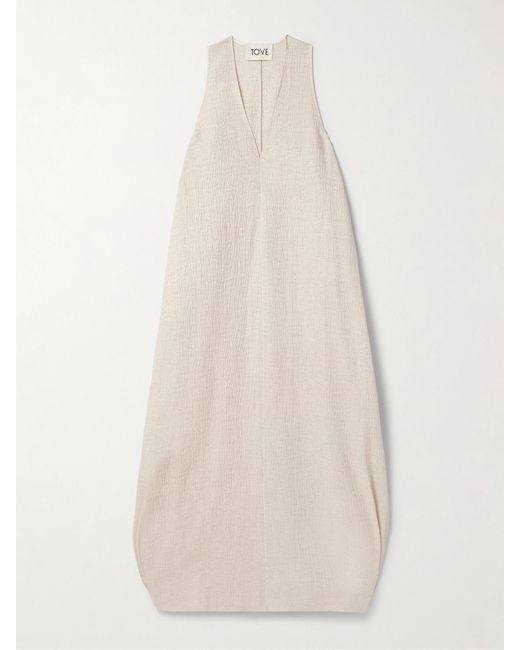 TOVE White Eladia Maxikleid Aus Einer Baumwollmischung