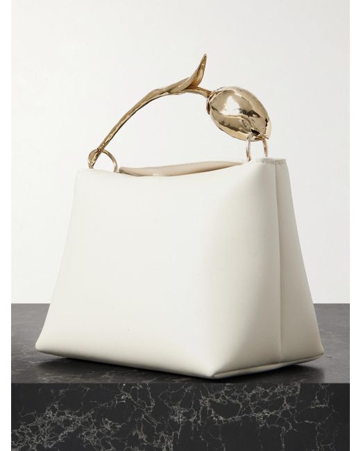 Erdem Gray Bloom Mini Clutch Aus Leder
