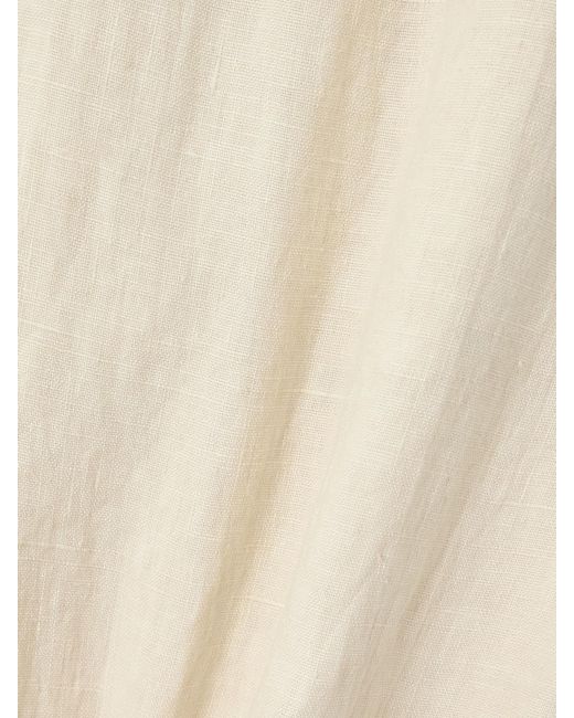 Fortela Natural Jaleh Linen Straight-Leg Pants