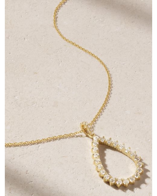 Jennifer Meyer Natural 3-Prong Kette Aus 18 Karat Mit Diamanten