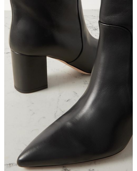 Paris Texas Black Anja 70 Leather Knee Boot