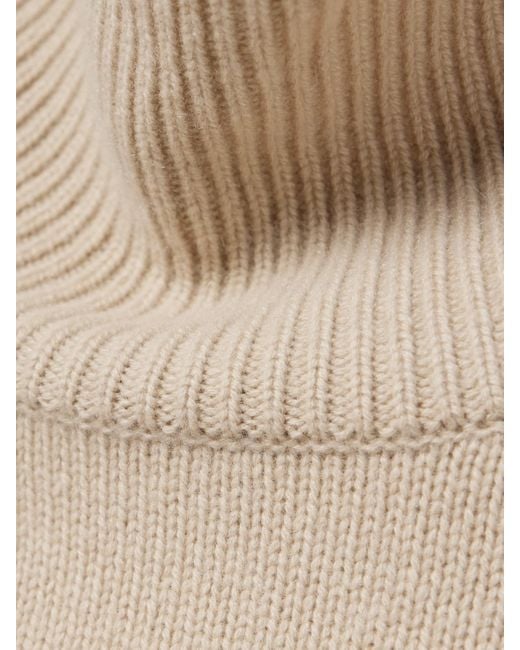 Nili Lotan Natural Lanie Cashmere Turtleneck Sweater