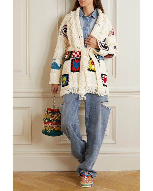 Alanui Northern Vibes Belted Patchwork 