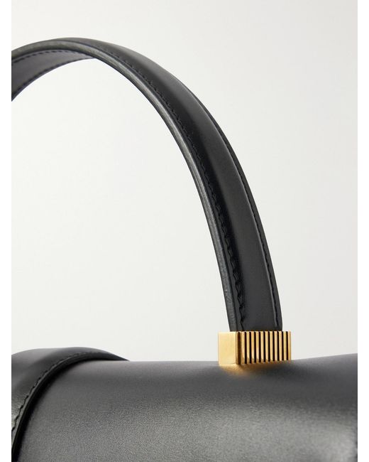 Khaite Black Blake Leather Shoulder Bag