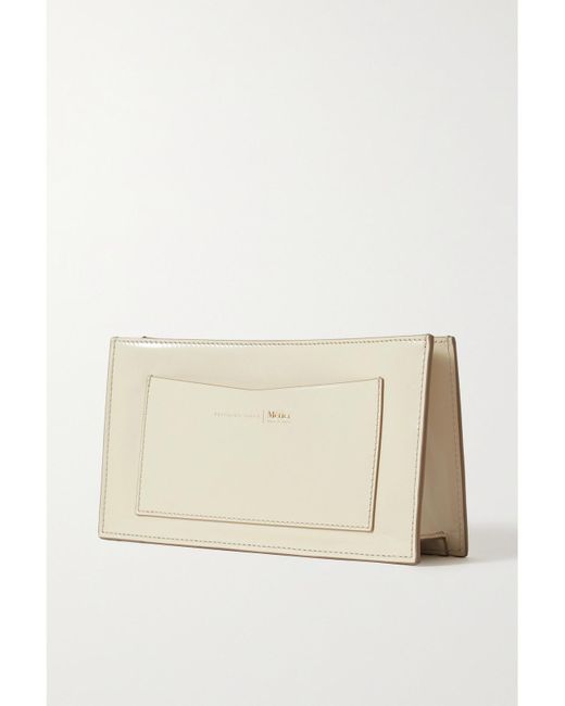 Metier Natural Fernando Jorge Ease Embellished Glossed-Leather Clutch
