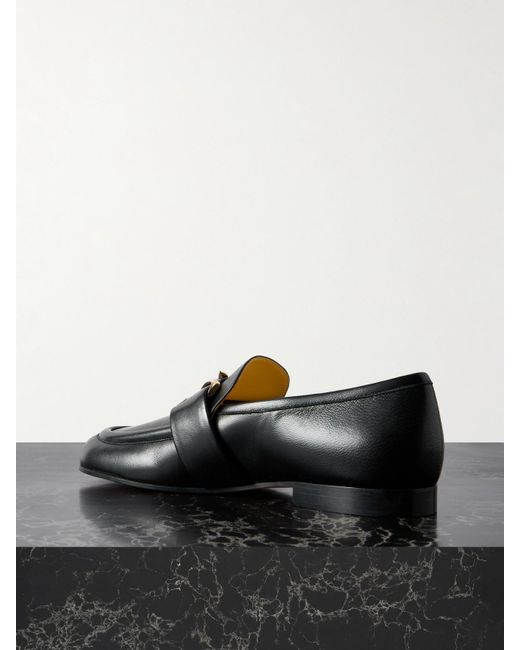 Proenza Schouler Black Monogram Loafers Aus Leder Mit Verzierung