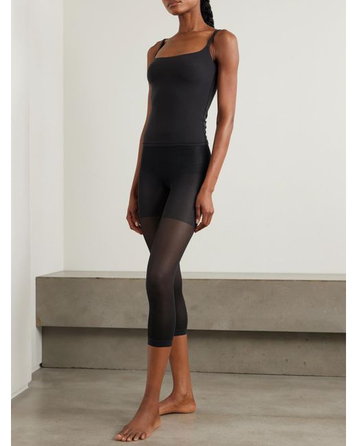 Skims Black Hosiery Shaping Capri Tights