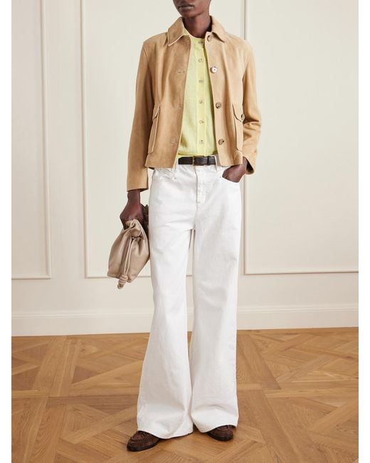 Allude Yellow Cashmere Cardigan