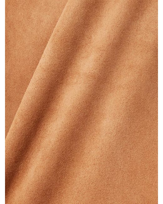 Stouls Brown Laurent Suede Flared Pants