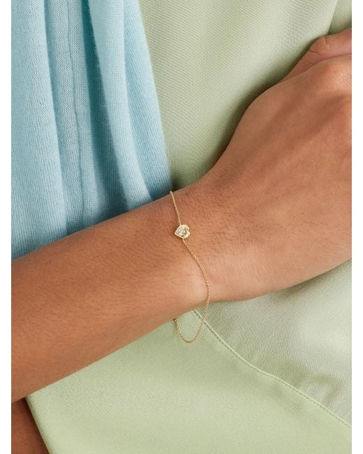 STONE AND STRAND Natural Tie The Knot 10-Karat Diamond Bracelet