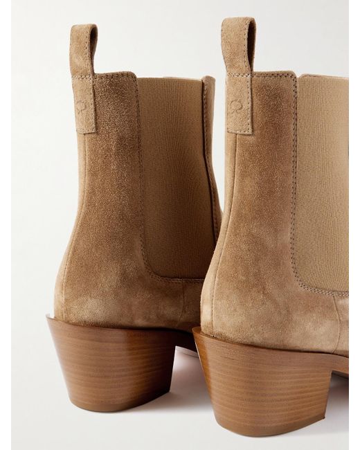 Gianvito Rossi Natural Wylie 60 Suede Chelsea Boots