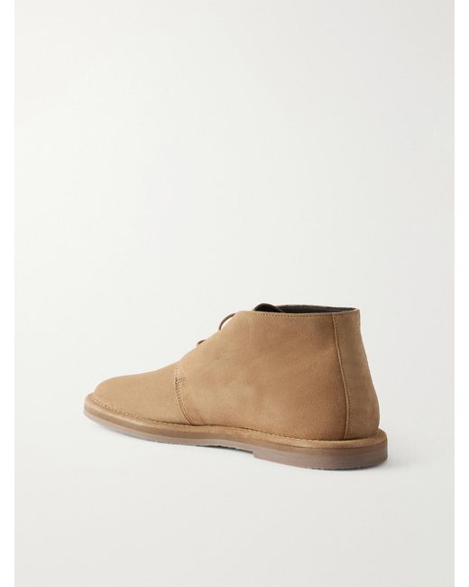 Studio Nicholson Natural Woodrow Suede Ankle Boots