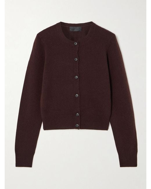 Nili Lotan Purple March Cashmere Cardigan