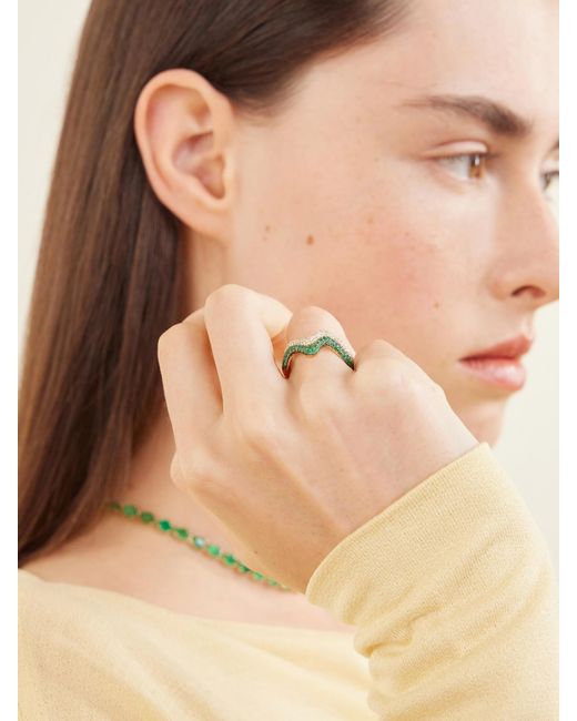 SHAY Natural Wave 18-Karat Diamond Ring