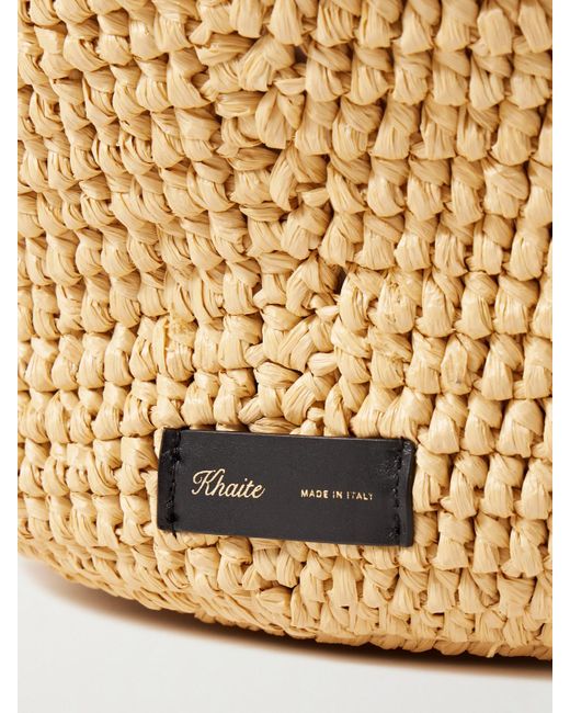 Khaite Natural Lotus Mittelgroße Tote Aus Raffiabast