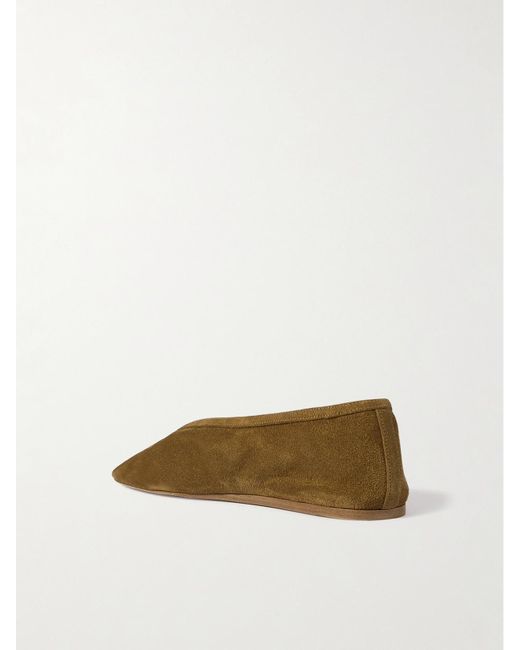 Le Monde Beryl Brown Luna Suede Ballet Flats