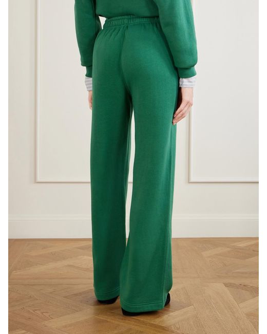 Polo Ralph Lauren Green Cotton-Blend Jersey Straight-Leg Sweatpants
