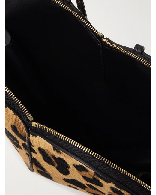 Alaïa White Le Coeur Leopard-Print Leather-Trimmed Calf Hair Shoulder Bag