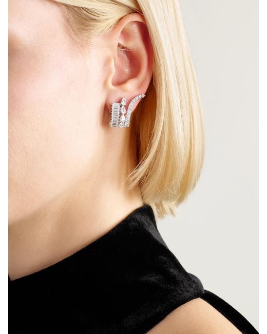 YEPREM Natural 18-Karat Diamond Earrings