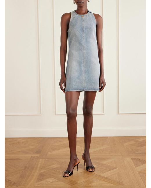 Courreges Blue Heritage Denim Mini Dress
