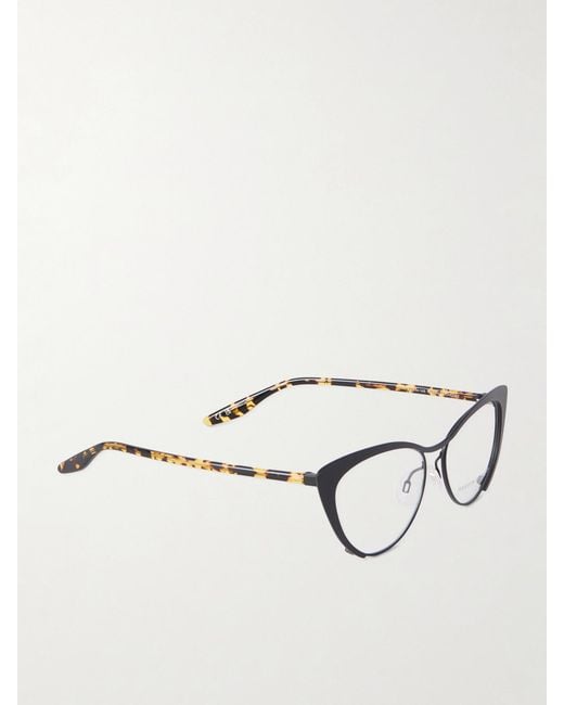 Barton Perreira Natural Cheeky Cat-Eye Tortoiseshell Acetate And Metal Optical Glasses