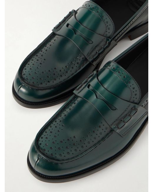 Church's Green Robin Glossed-Leather Penny Loafers