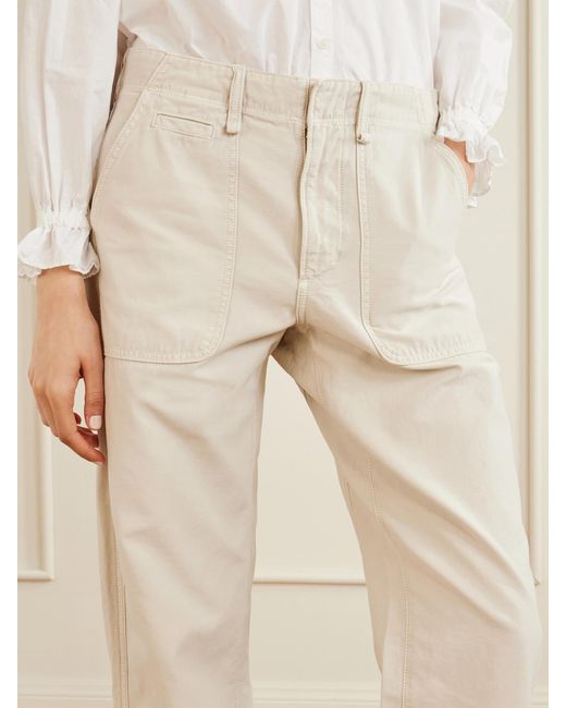 Citizens of Humanity Natural Winslow Utility Organic Cotton Straight-Leg Pants