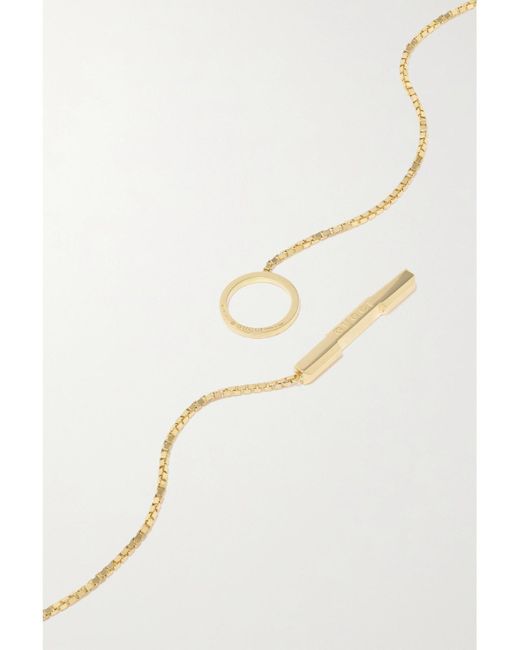 Gucci White Link To Love 18-Karat Necklace