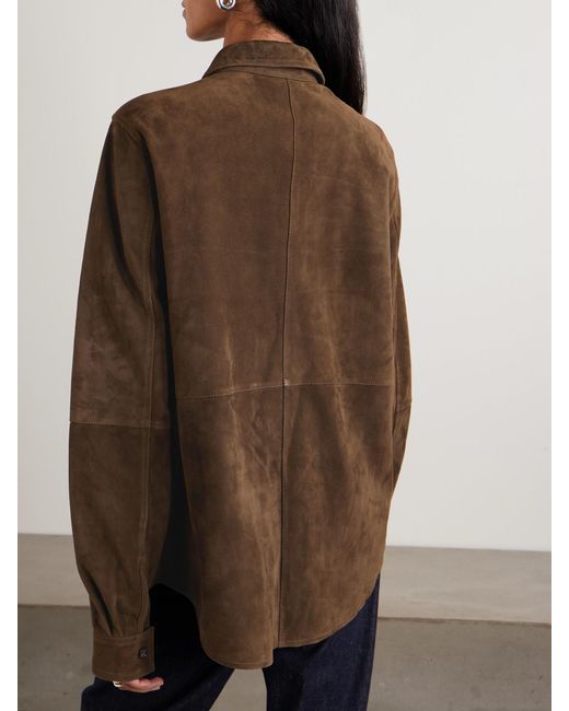 Totême  Brown Suede Jacket
