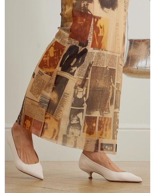 Aeyde Natural Cari Leather Pumps