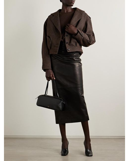 Blazé Milano Brown Kiso Wool-Blend Canvas Jacket