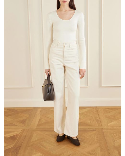 Totême  White Wool-Blend Top