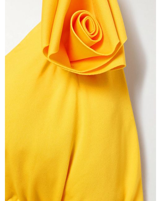 Maygel Coronel Yellow Gola Triangel-Bikini Mit Neckholder Und Applikationen