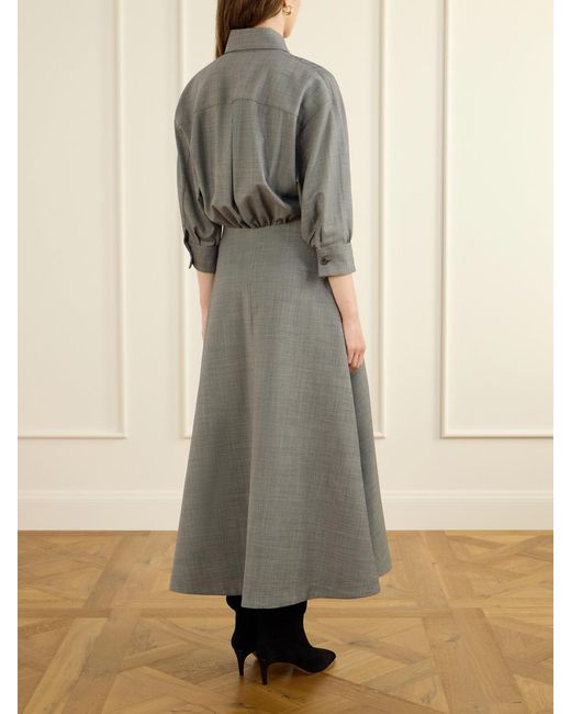 Altuzarra Gray Eleanor Wool-Blend Midi Dress