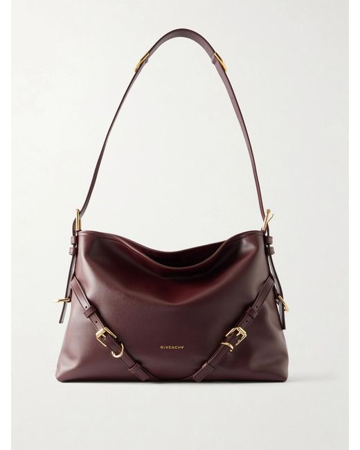 Givenchy White Voyou Medium Leather Shoulder Bag