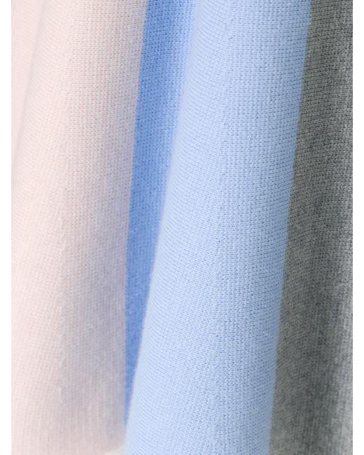 J.W. Anderson Blue Scarf Minirock Aus Einer Baumwoll-Kaschmirmischung