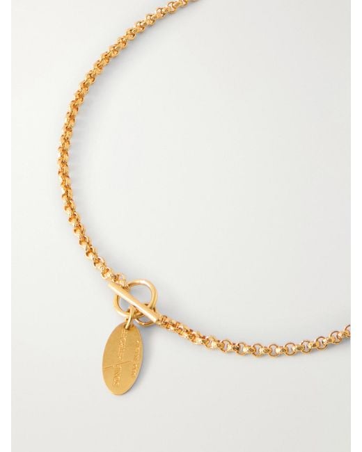 Sonia Petroff White Orofina-Plated And Resin Necklace