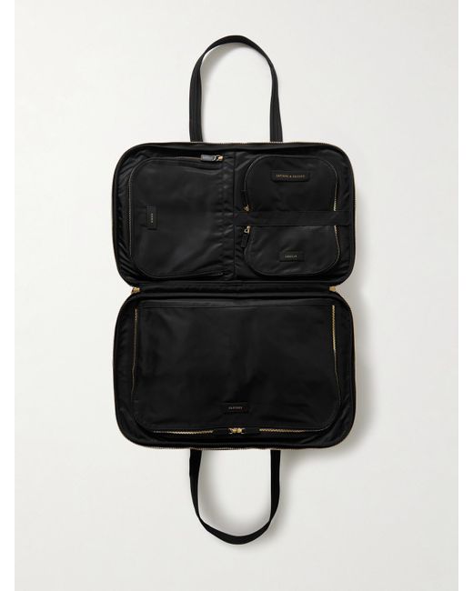 Anya Hindmarch Black 24 Hour Weekender Aus Econyl Mit Lederbesätzen