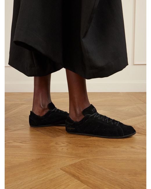 Adidas Originals White Y-3 Stan Smith Suede Sneakers