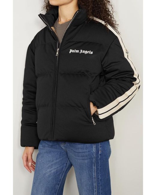 Moncler Genius Black Palm Angels Rodman Striped Quilted Shell Down Jacket