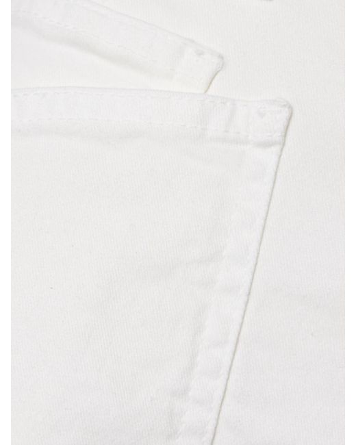 Nili Lotan White Shon Barrel-Hose Aus Twill Aus Einer Baumwollmischung