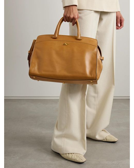 Metier Brown Private Eye Tote Aus Leder