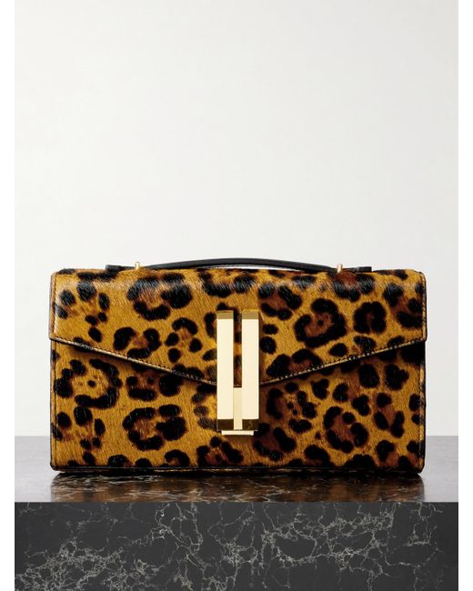 DeMellier London Multicolor Vancouver Leopard-Print Calf Hair Clutch