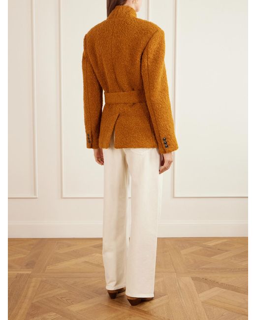Isabel Marant Brown Syndra Belted Bouclé Jacket