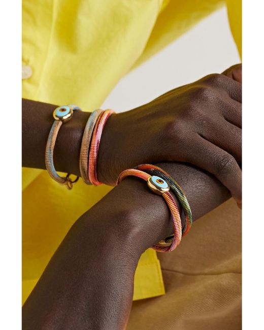 Ole Lynggaard Copenhagen Red Life 18-Karat, And Enamel Bracelet