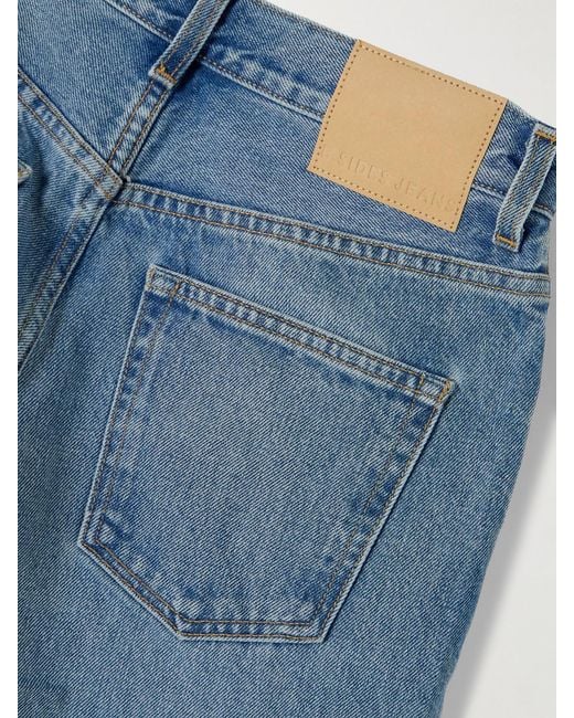 B Sides Blue Bec High-Rise Wide-Leg Jeans