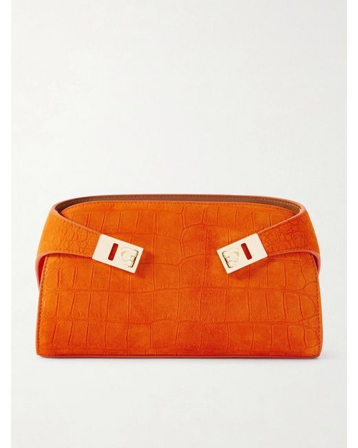 Ferragamo Orange Hug Mini Crossbody Bag