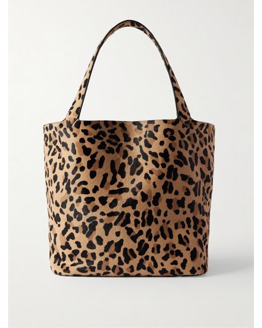 Alaïa Multicolor Leopard-Print Calf Hair Tote